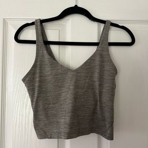 Gray lululemon crop top